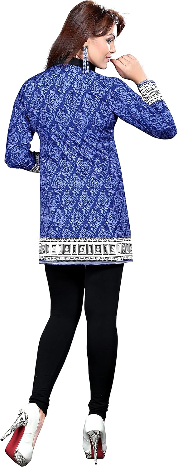 Maple Clothing India Tunic Top Women's Printed Short Kurti Kurta Indian Clothing Outfit - Image 4