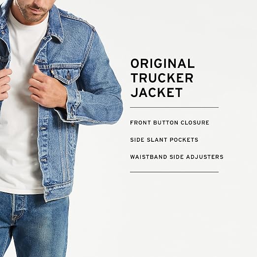 Trucker Jacket, Medium Stonewash 