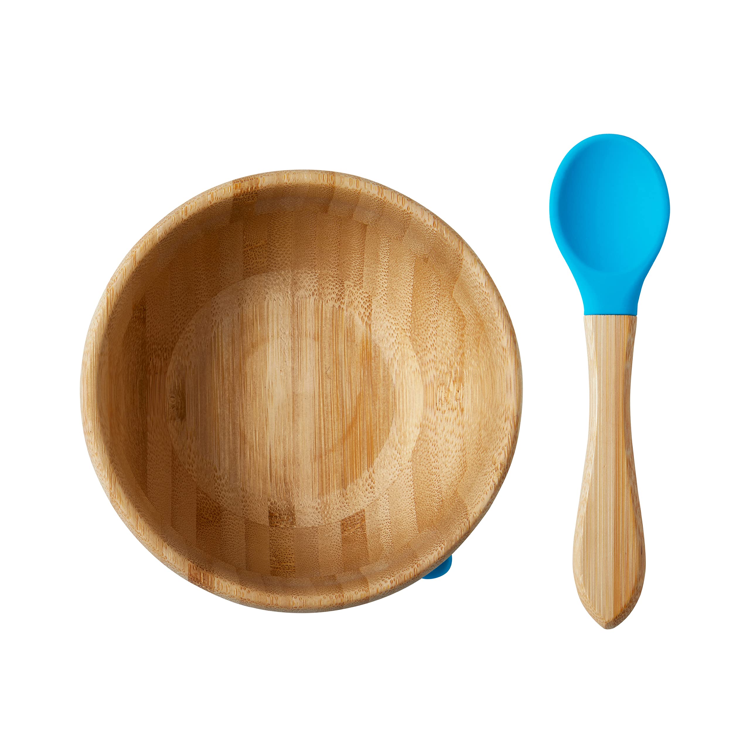 Nuby Bamboo Bowl and Spoon, Weaning Tableware, Suitable from 12 Months Plus