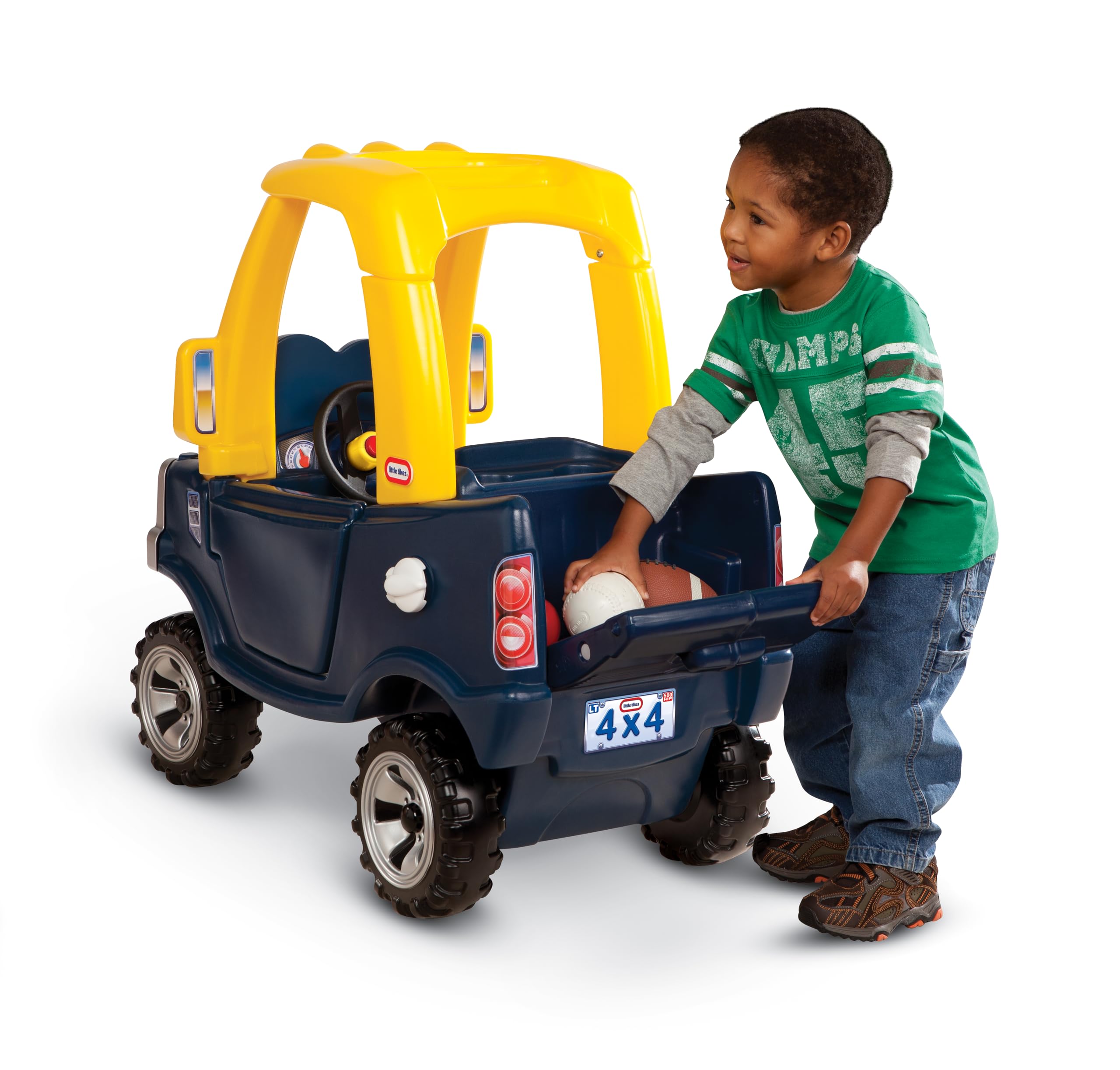 Little tikes Camion Cozy - Le klaxon Sonne Vraiment - Ce Jouet Convient aux Enfants âgés de 18 Mois à 5 Ans, et Disponible en Bleu, Coccinelle, Coupé