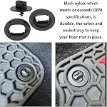 ECSiNG 4 Sets de Car State Mat Brackets Trou Rotation Boutons Pied Mat Clips de fixation 3D0864851B 3D086485171N Compatible avec Volkswagen Compatible avec Skoda