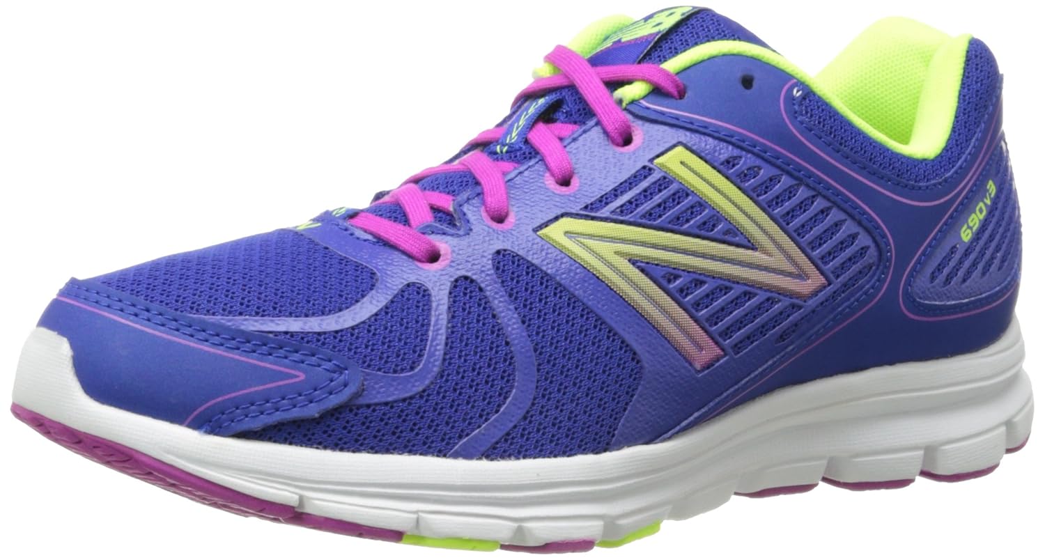 Buy New Balance Women's W690 Neutral Cushioning Running Shoe,Blue/Pink