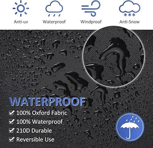 Miniatura 5 de Funda para silla al aire libre, hebilla negra, impermeable, para silla de patio, para césped