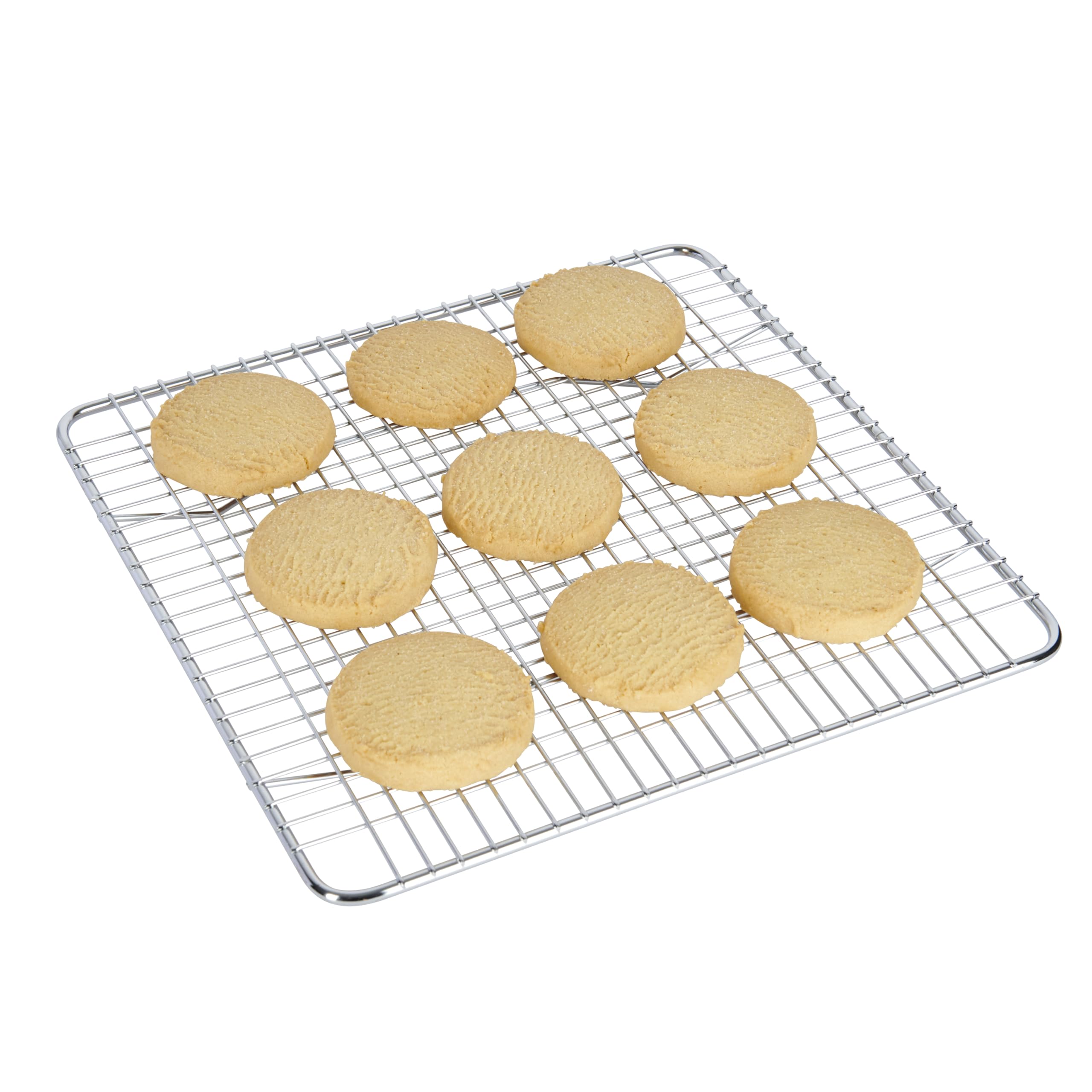 Griglia Raffreddamento Torte KitchenCraft 25,5x25,5cm - In Metallo Cromato, Lavabile In Lavastoviglie - Foto 11
