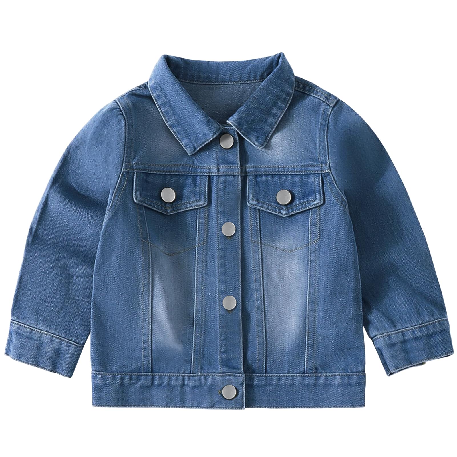 Dziewczęca kurtka dżinsowa słodka dziecięca na wiosnę jesień kurtka bawełniana kurtka denim