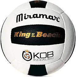 Bola de vôlei Mikasa Miramar® King of The Beach®, preto/branco