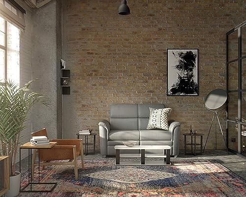 Miniatura 2 de Furinno JAYA Mesa auxiliar ovalada dos nogal