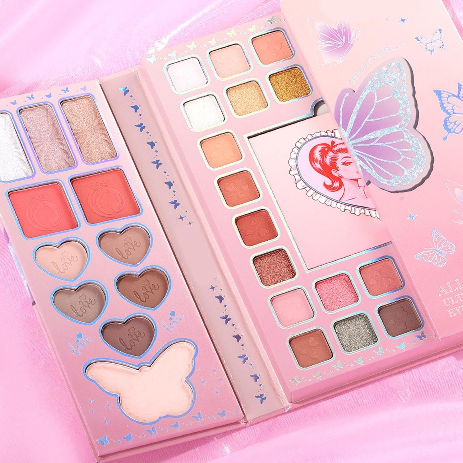 Palette di ombretti | Kit di trucco a 32 colori, palette di ombretti nudi, per donne, adolescenti, adulti, principianti, viaggi, casa, navetta giornaliera, incontri e
