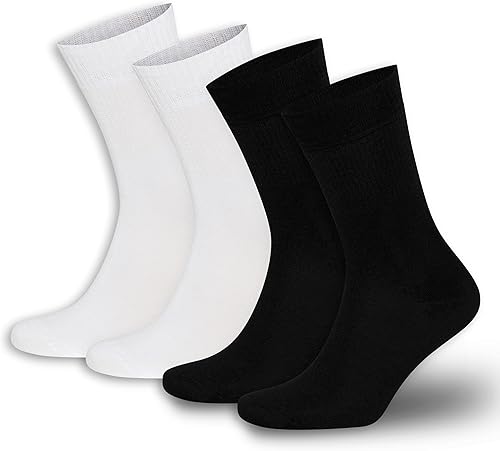 Vista 39 de Calcetines para diabéticos para hombres y mujeres – Rayón hecho de bambú para diabéticos – 2/4/6 pares de calcetines para diabetes Negro/Azul marino