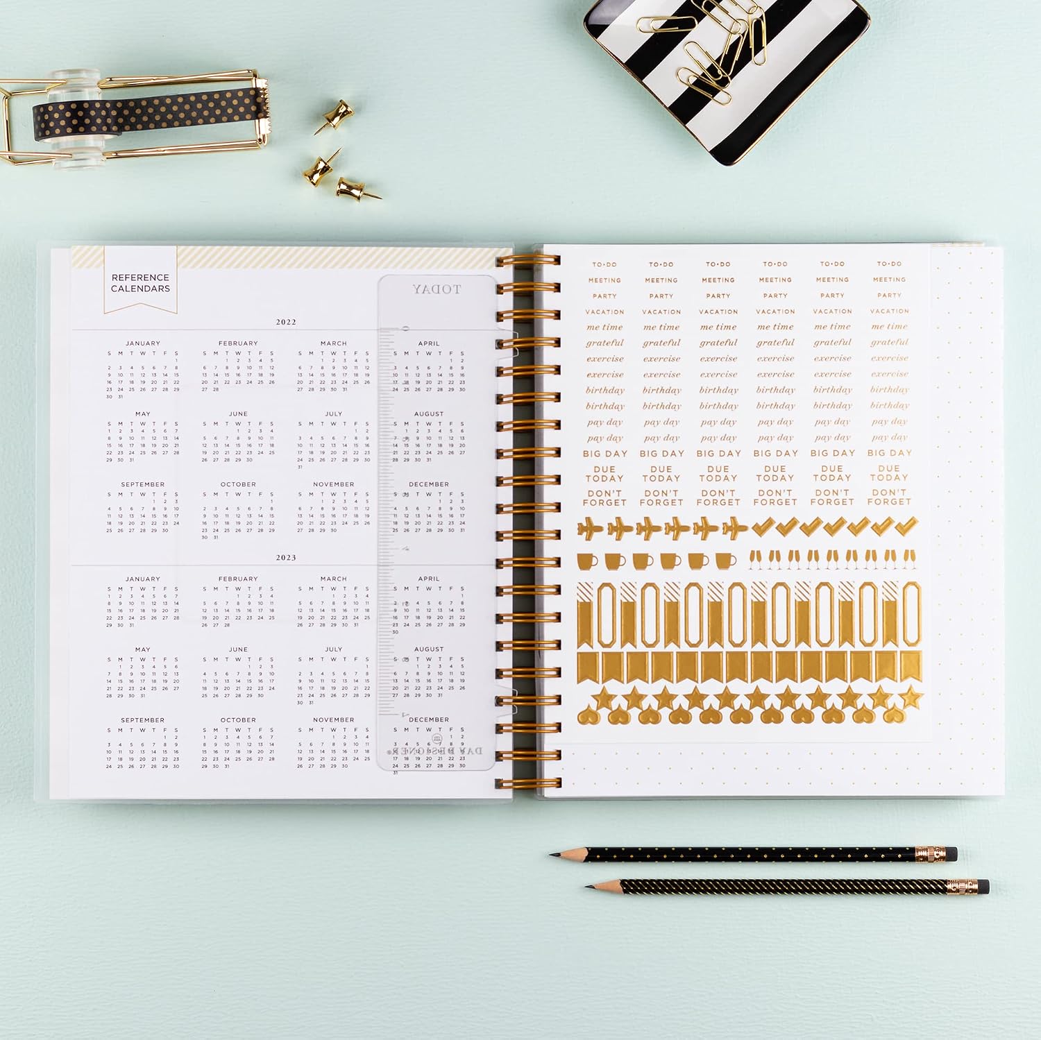 Blue sky day designer 2022-2023 academic planner, ethiopia | ubuy