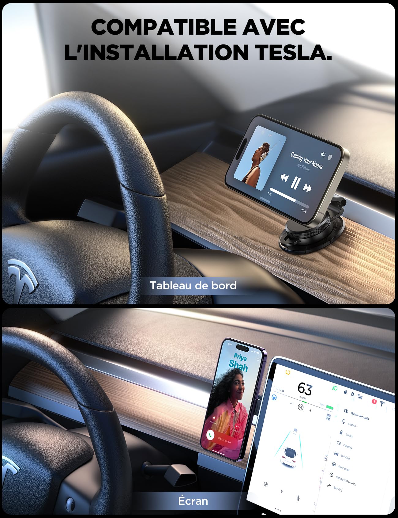 JOYROOM Support Telephone Voiture Magnetique [Tout Métal & 360