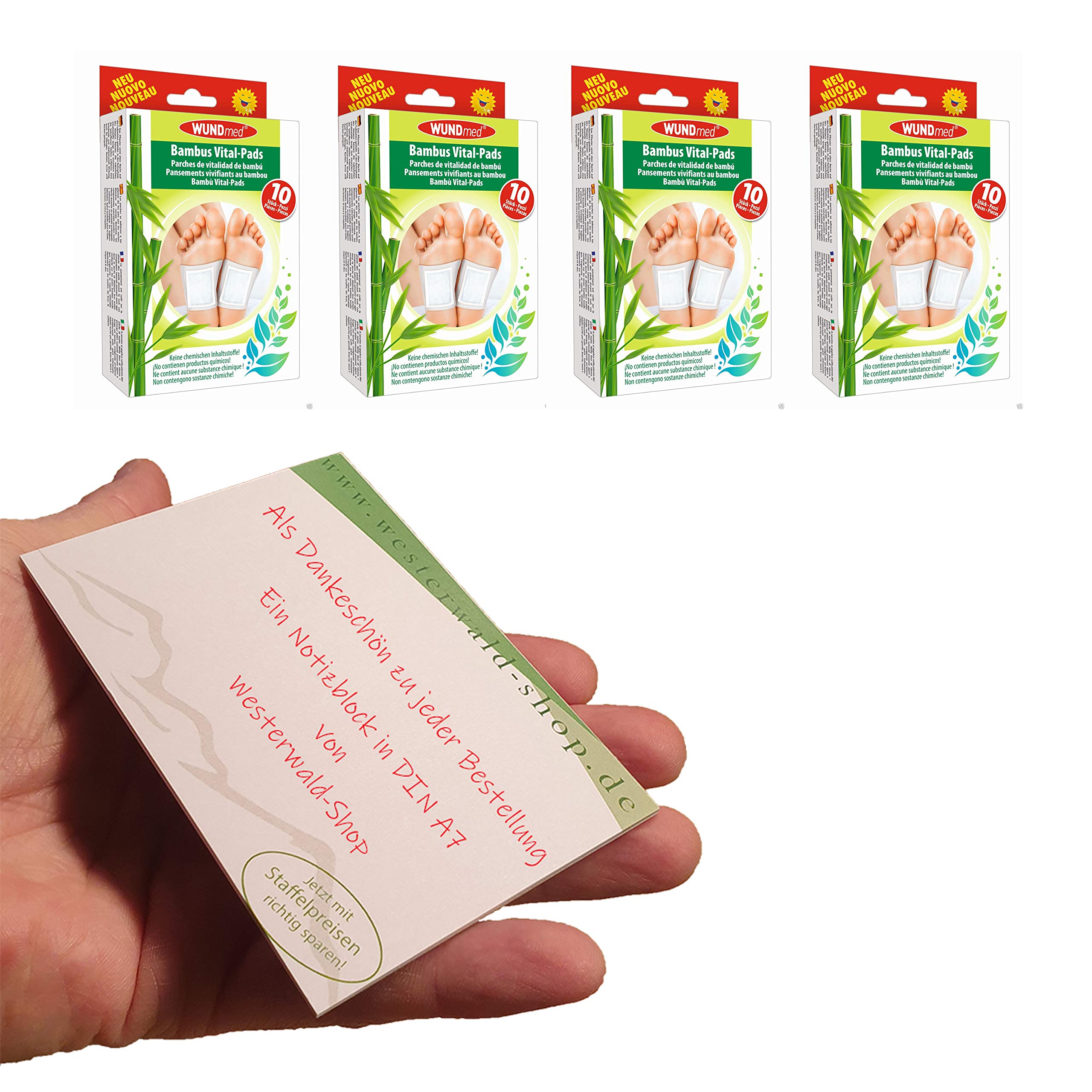 Lot de 40 pansements Bambou Vital Pads Detox Le Drainage Dtox fupflaster  le : Amazon.fr: Hygine et Sant
