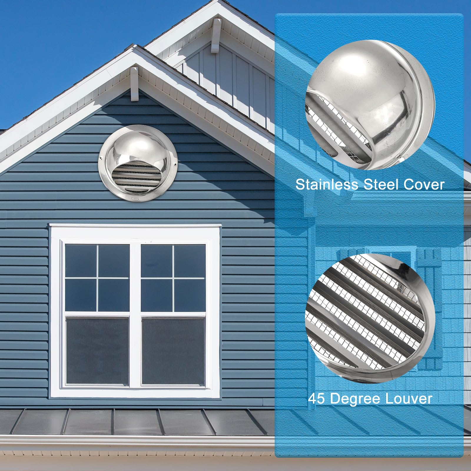 PATIKIL 4" Round Soffit Air Vents - Image 3