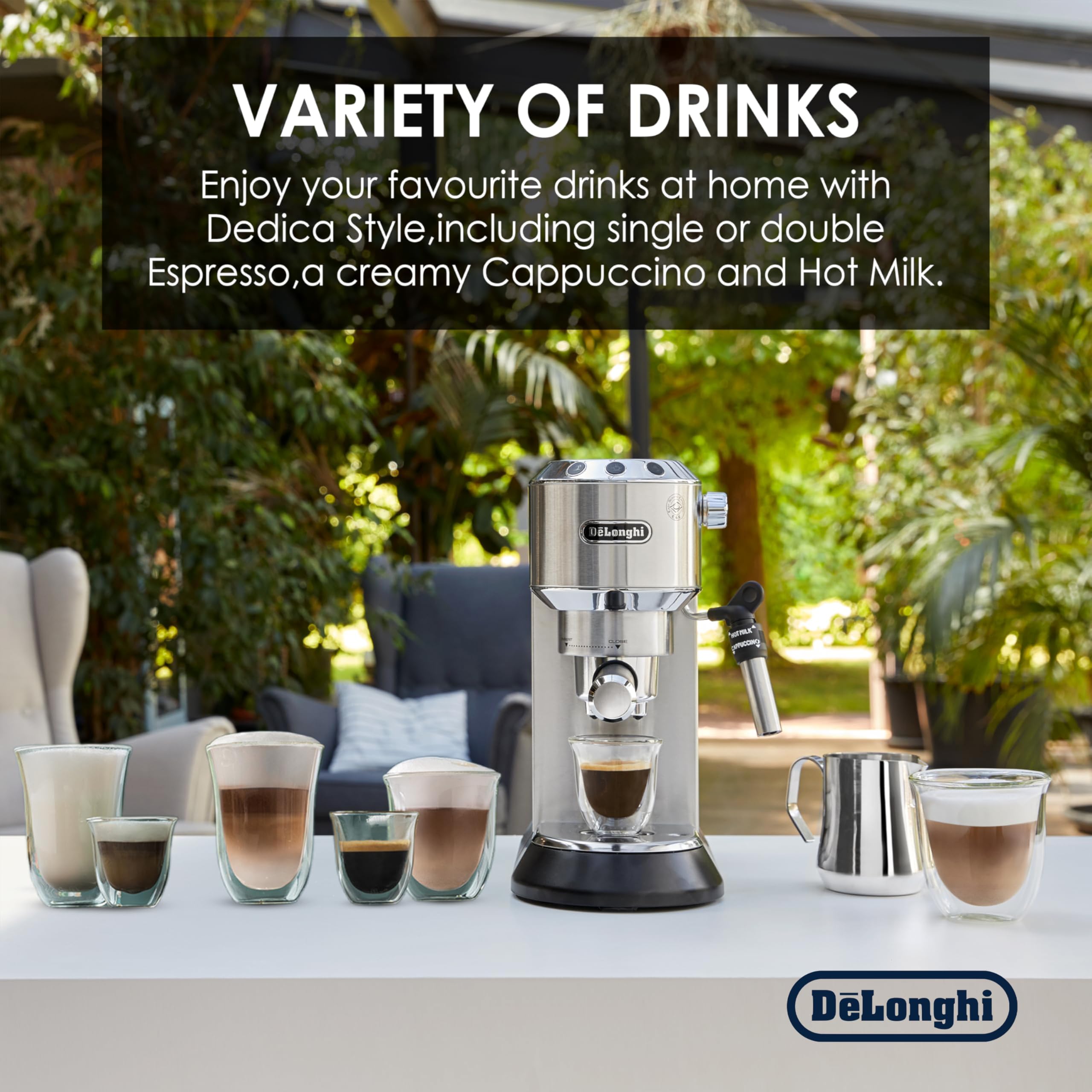 Amazon | DeLonghi America, EC685M Dedica Deluxe Espresso, Silver