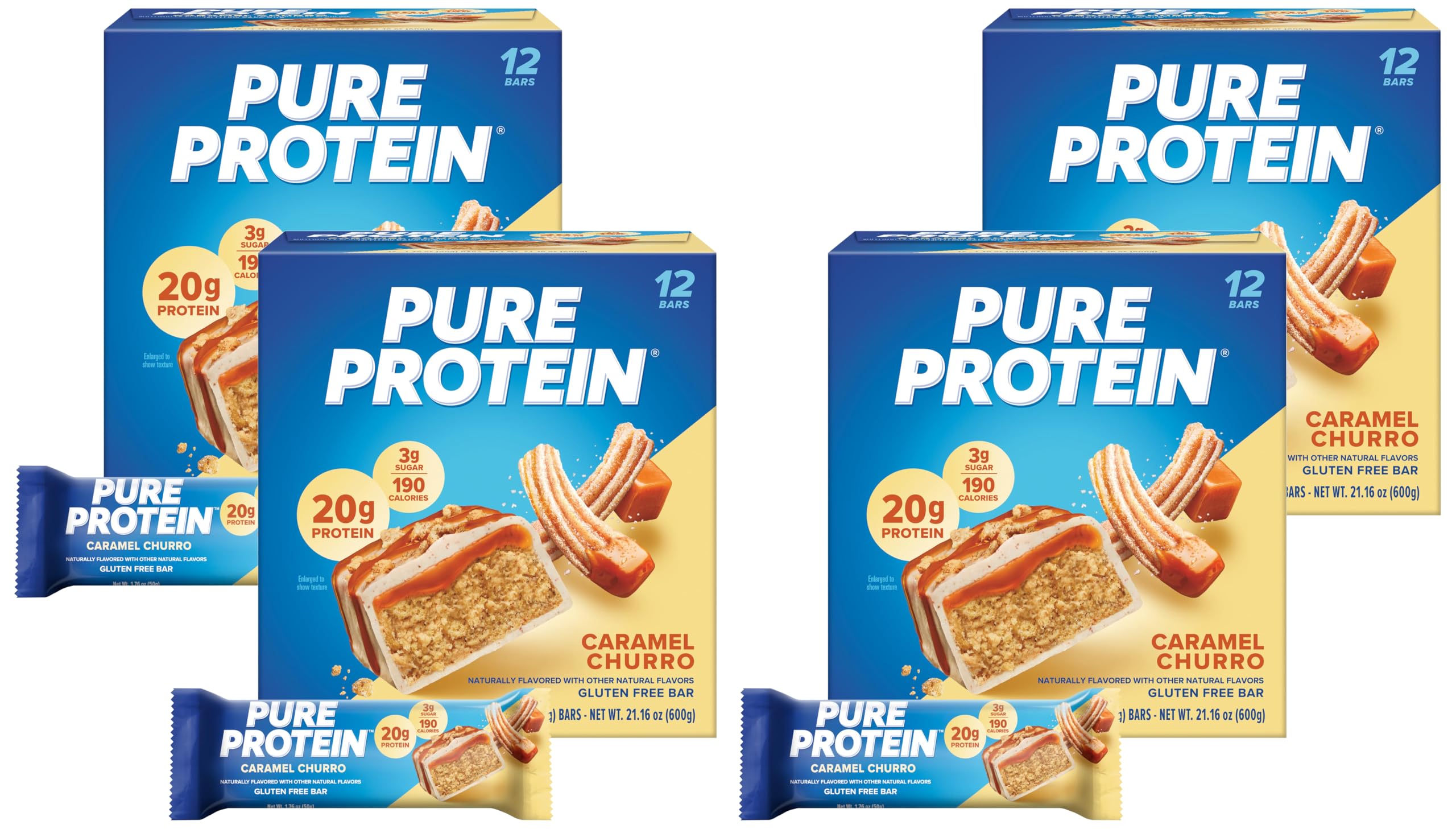 Pure Protein Chocolate Salted Caramel Protein Bars, 20g Protein, 12 Ct — Amazon image 9