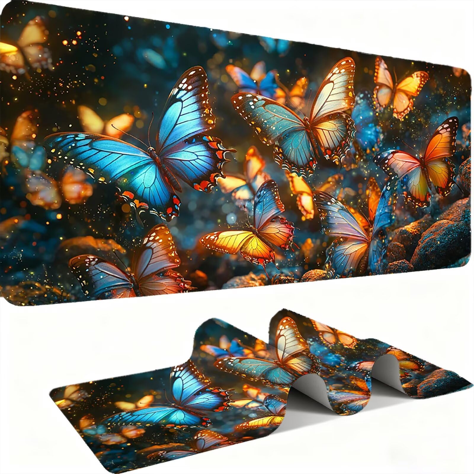 Podkładka pod mysz 1200 x 600 mm Podkładka pod mysz dla graczy, biurkowa mysz ultra cienka antypoślizgowa gumowa podstawa zmywalna ulepszona precyzja do komputera, komputera, pracy zwierząt domowych