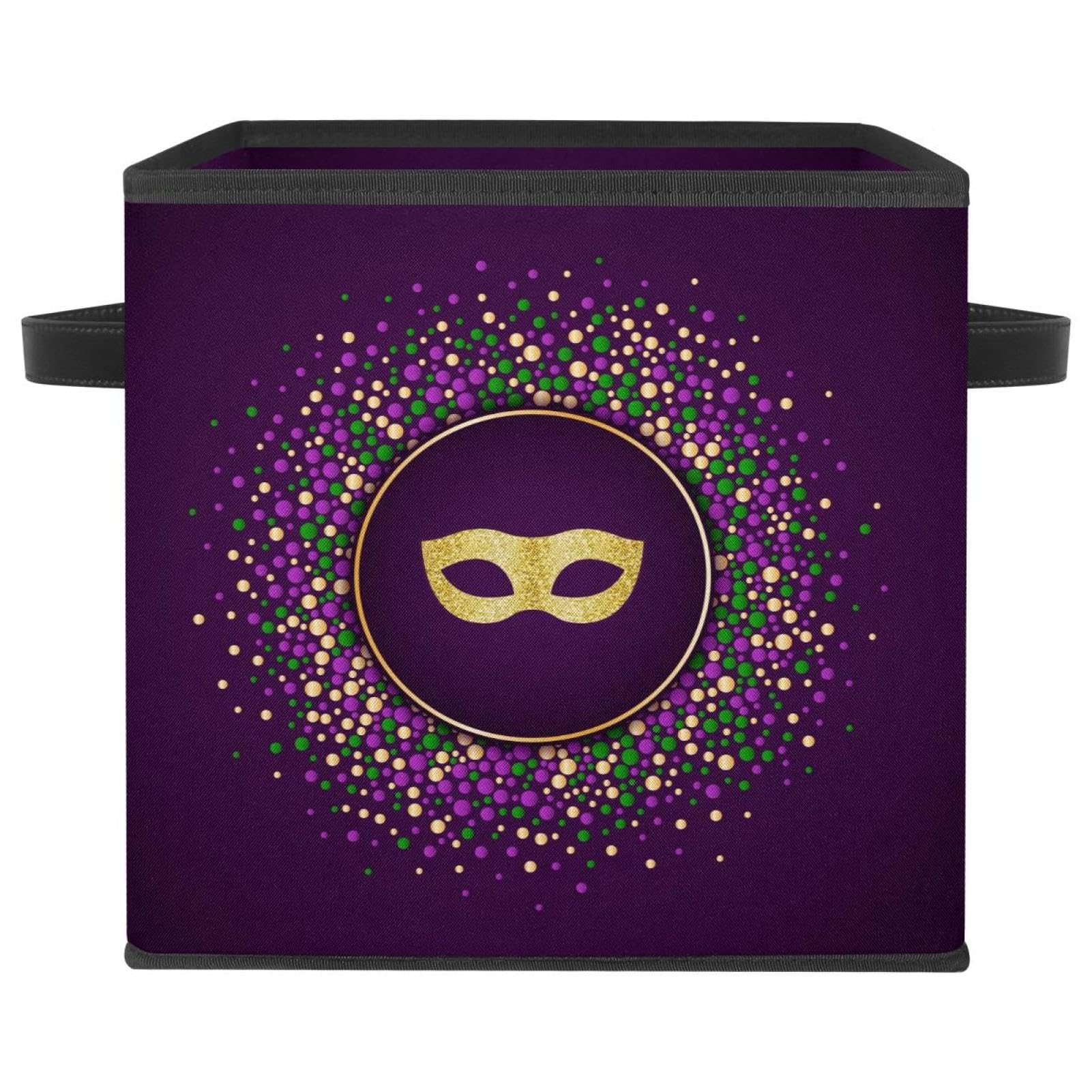 Boîte de rangement en tissu avec poignées solides pour organiser vos vêtements