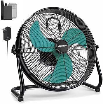 MORCLIN 18" Brushless Cordless Floor Fan Compitable with Makita 18V Battery