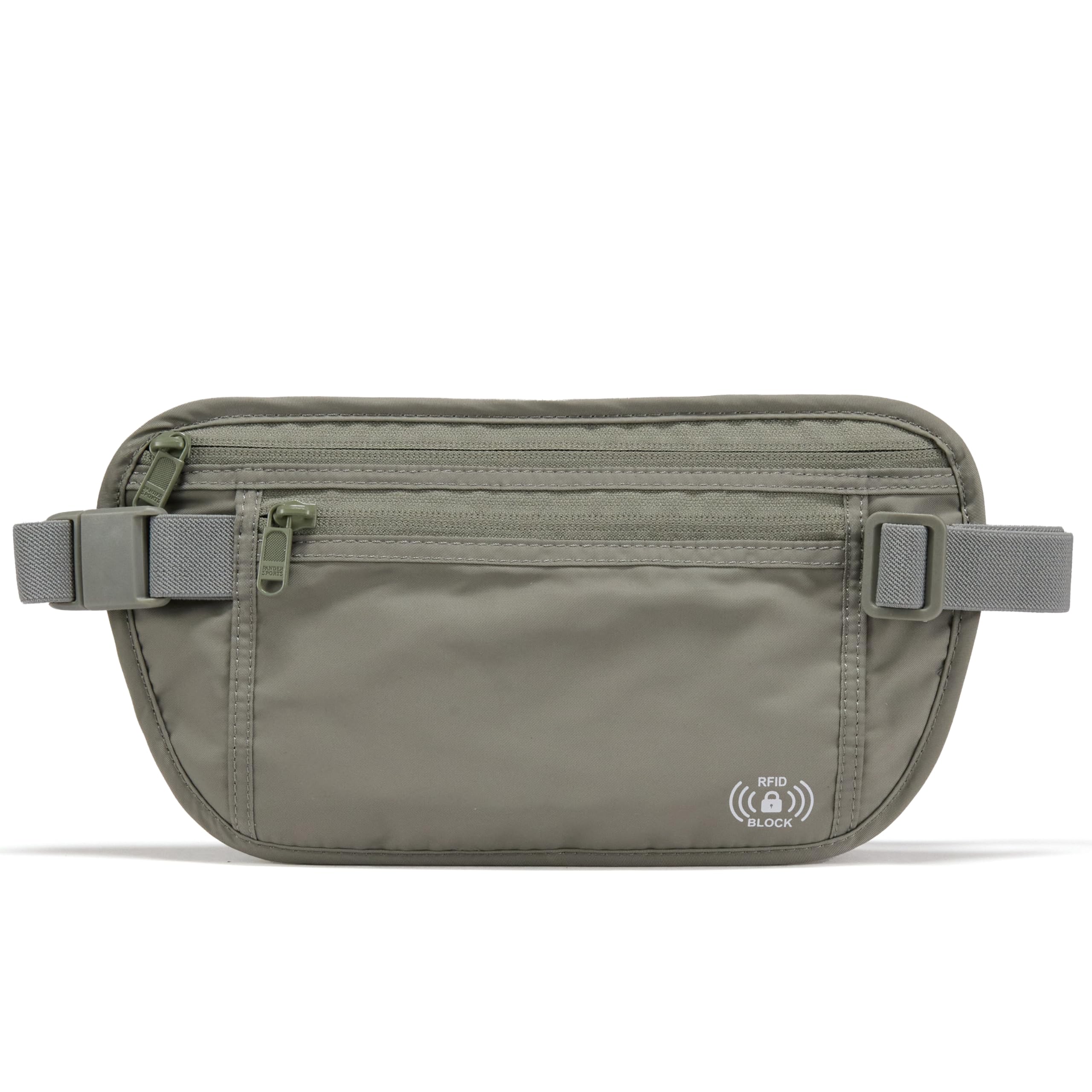 Pander RFID Blocking Travel Money Belt – Hidden Waist Pouch for Passport, Cash, Cards, Slim Belt Bag for Men and Women,