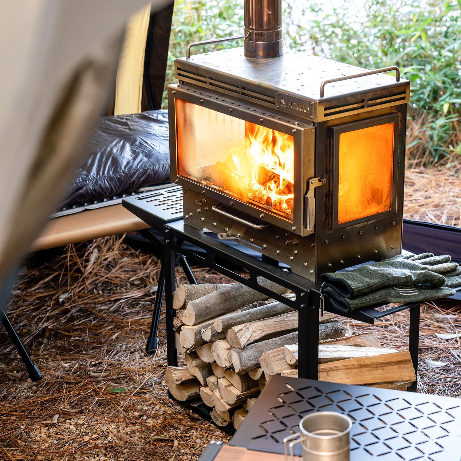POMOLY Stove Storage Base Stove Frame Base for Dweller Max Series Stoves