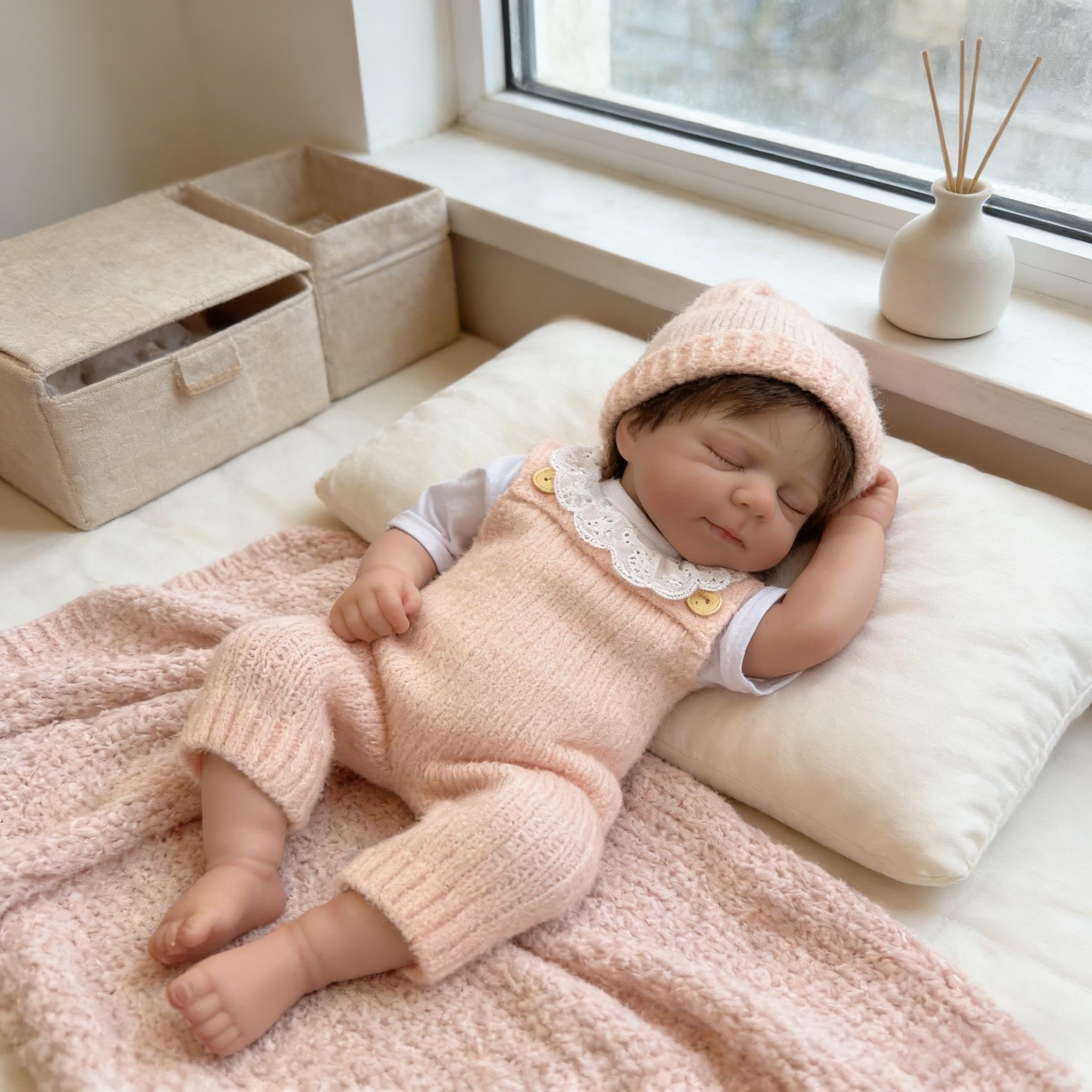 Realistyczne lalki Reborn Baby Dolls silikonowe na całe ciało, 45 cm, anatomicznie poprawne, lalka, dziewczyna, paskale, realistyczne, noworodki, lalka, miękka winyl, prawdziwe życie, Reborn