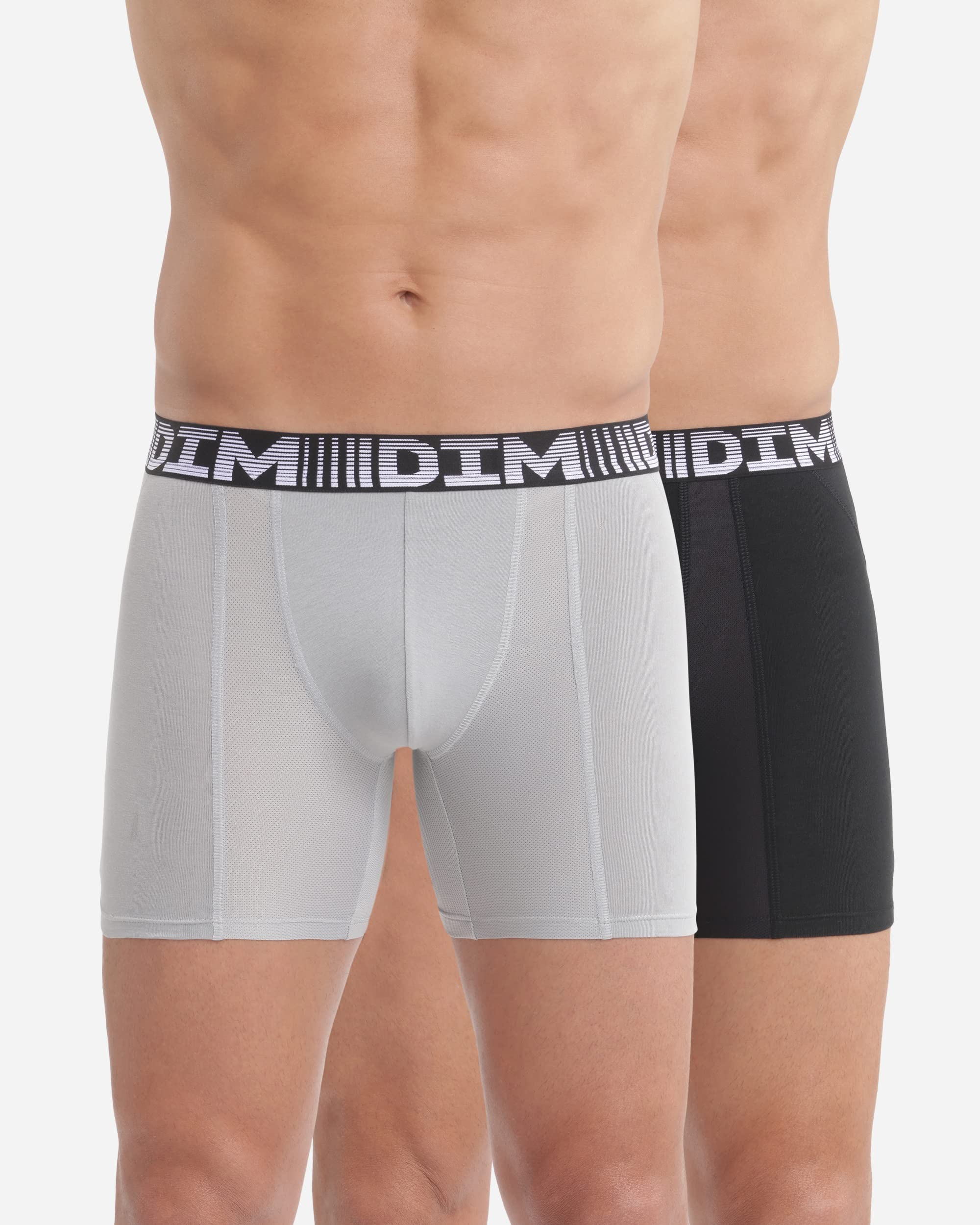 Dim Boxer Homme Long 3D Flex Air Respirabilité x2