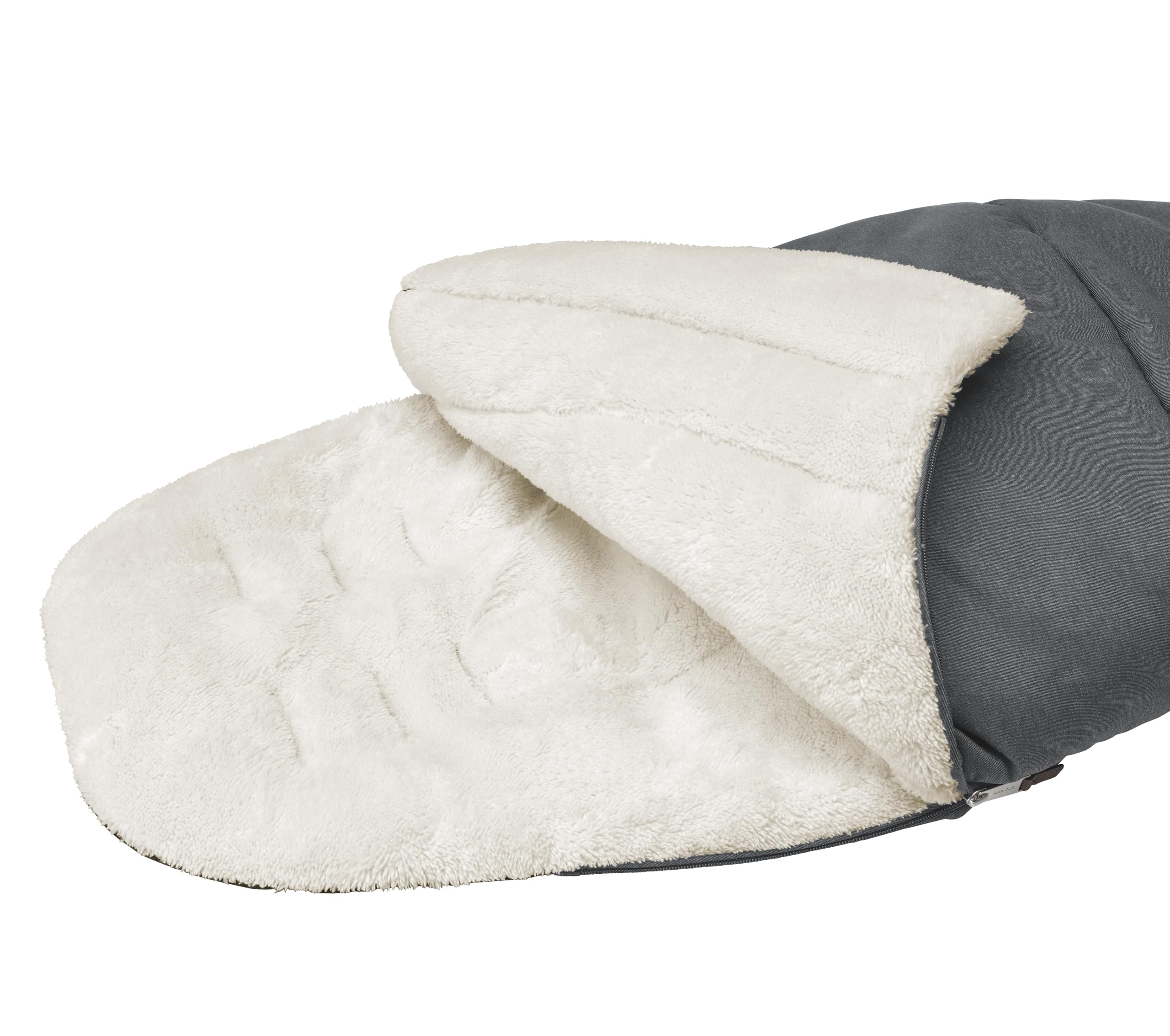 Maxi-Cosi Sacco Nanna 2-in-1 per Passeggino, 0–3.5 Anni, Twillic Graphite | Calda Fodera in Pile, Utilizzabile Anche Come Riduttore Seduta, Mantiene il Bambino al Caldo