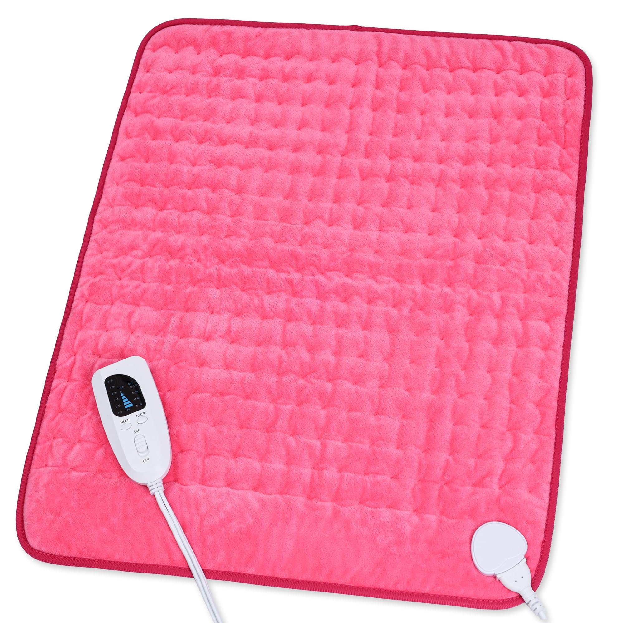 Heating Pad,Electric Heating Pads,Heating Pad for Back,Fuchsia,24x20 Inch