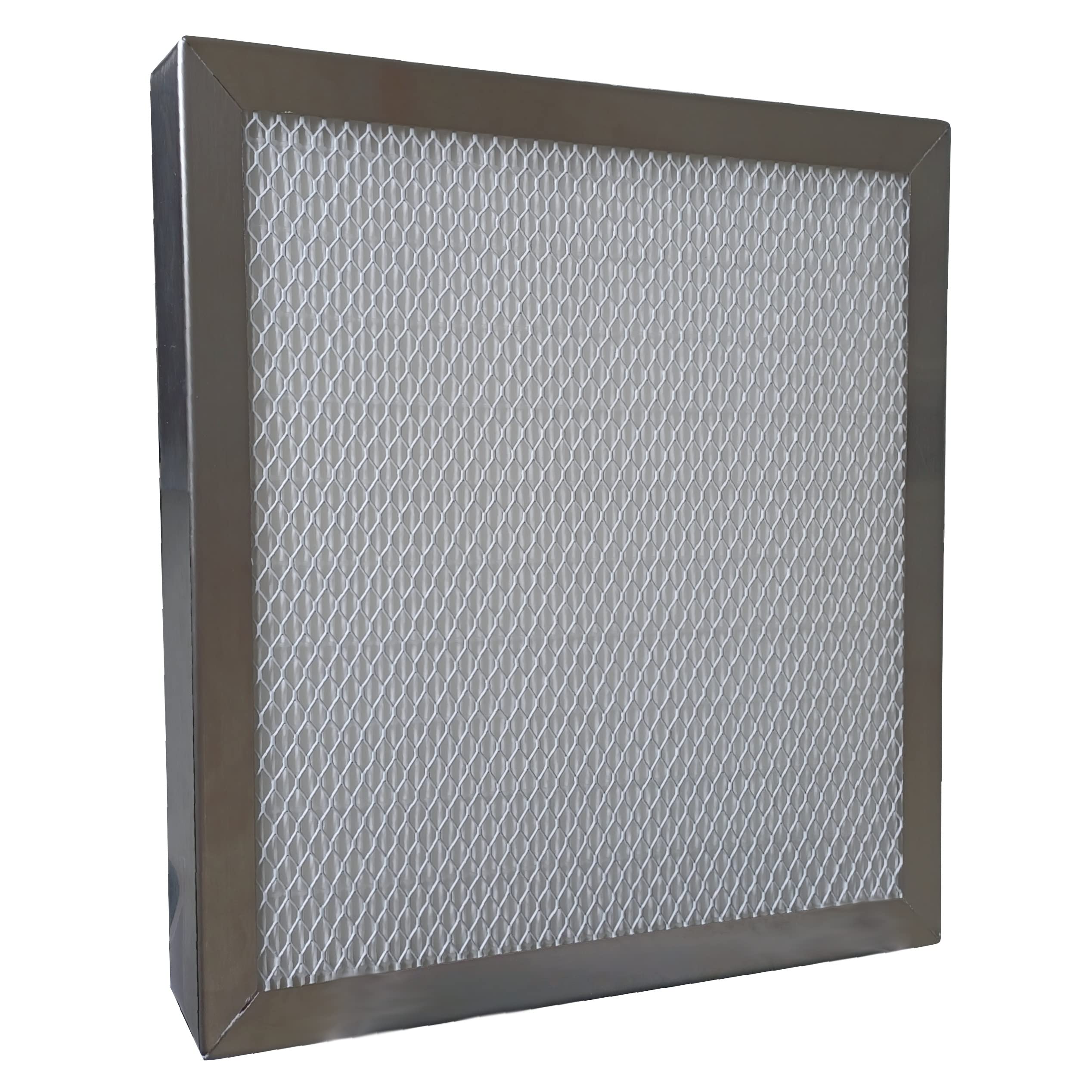 HEPA H13 Filter Feinfilter Industriefilter HEPA-Filter für HEPA-Filterboxen 305x305x47mm Edelstahlrahmen Partikelfilterung >0,3µm
