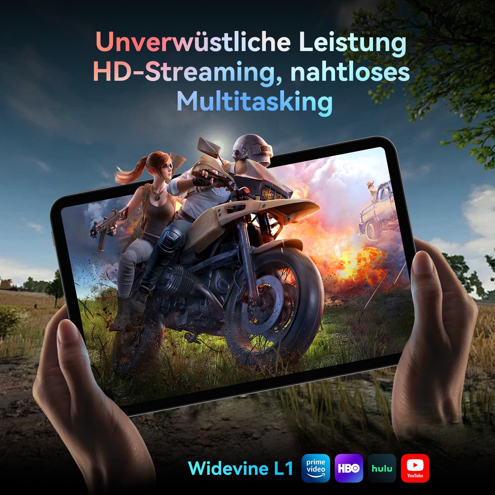 T60 Pro Tablet 13.4 Zoll, Tablet Android 16 mit Tastatur, 120Hz FHD Display, 24GB RAM+256GB ROM, 10000mA, Widevine L1, Octa-Core Gaming Tablet für Studium,Arbeit,inkl. Stift & Maus, 4 Jahre Garantie