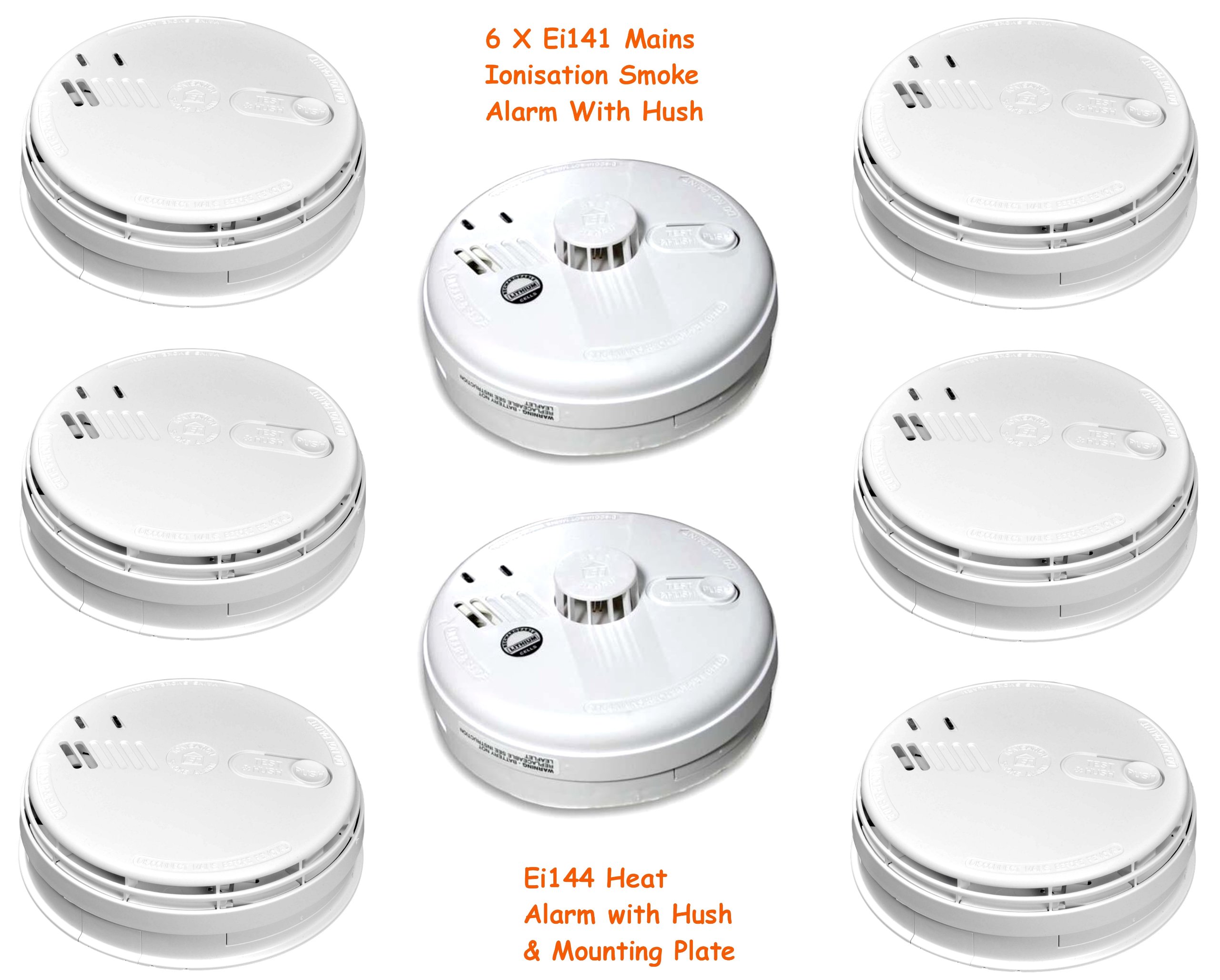 AE5 Inalámbrico con alimentación HMO aprobada con alarma antiincendios para HMO REQUISITI DE BS5839-PT6 Grado D/E/F BACK-UP Batería