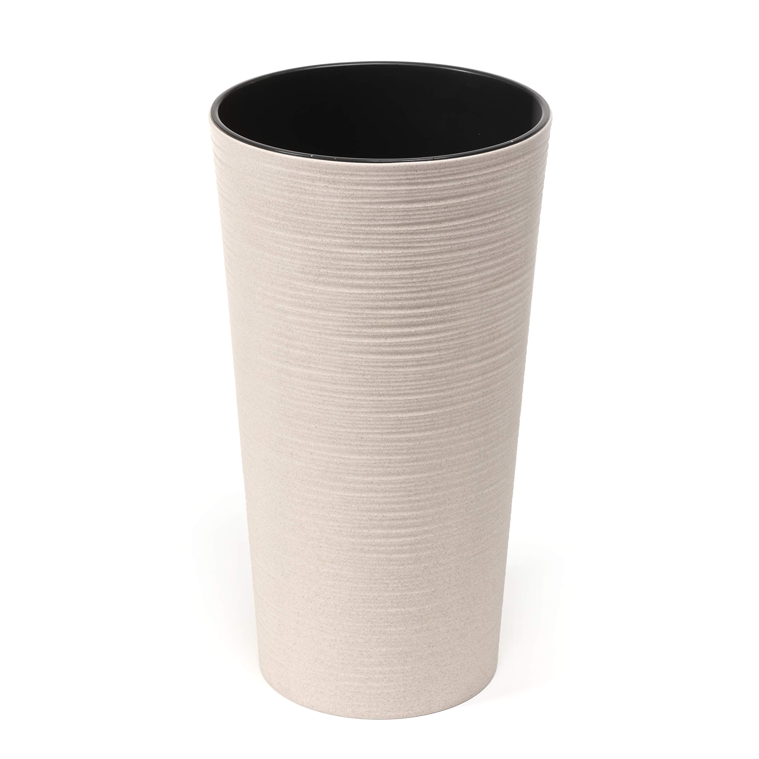 Eco Flowerpot Herb Plant Flower pot | Lilia | Windowsill Holder Balcony Garden Container Bucket | Home Decor | Mix! Match! Play! (White)