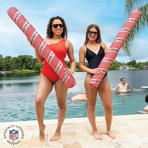 Miniatura 5 de BigMouth NFL 48” Inflatable Pool Noodle Officially Licensed NFL Fan Gear Soft Top Large Jumbo Float for Adults and Teens