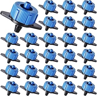50 Pcs Pressure Compensating Dripper,2 GPH 8L/H Drip Line Emitters for Garden Lawn Irrigation
