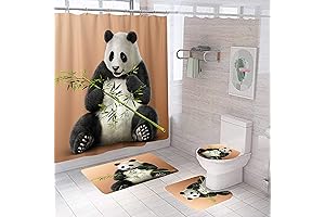 4 Pcs Panda Bathroom Set