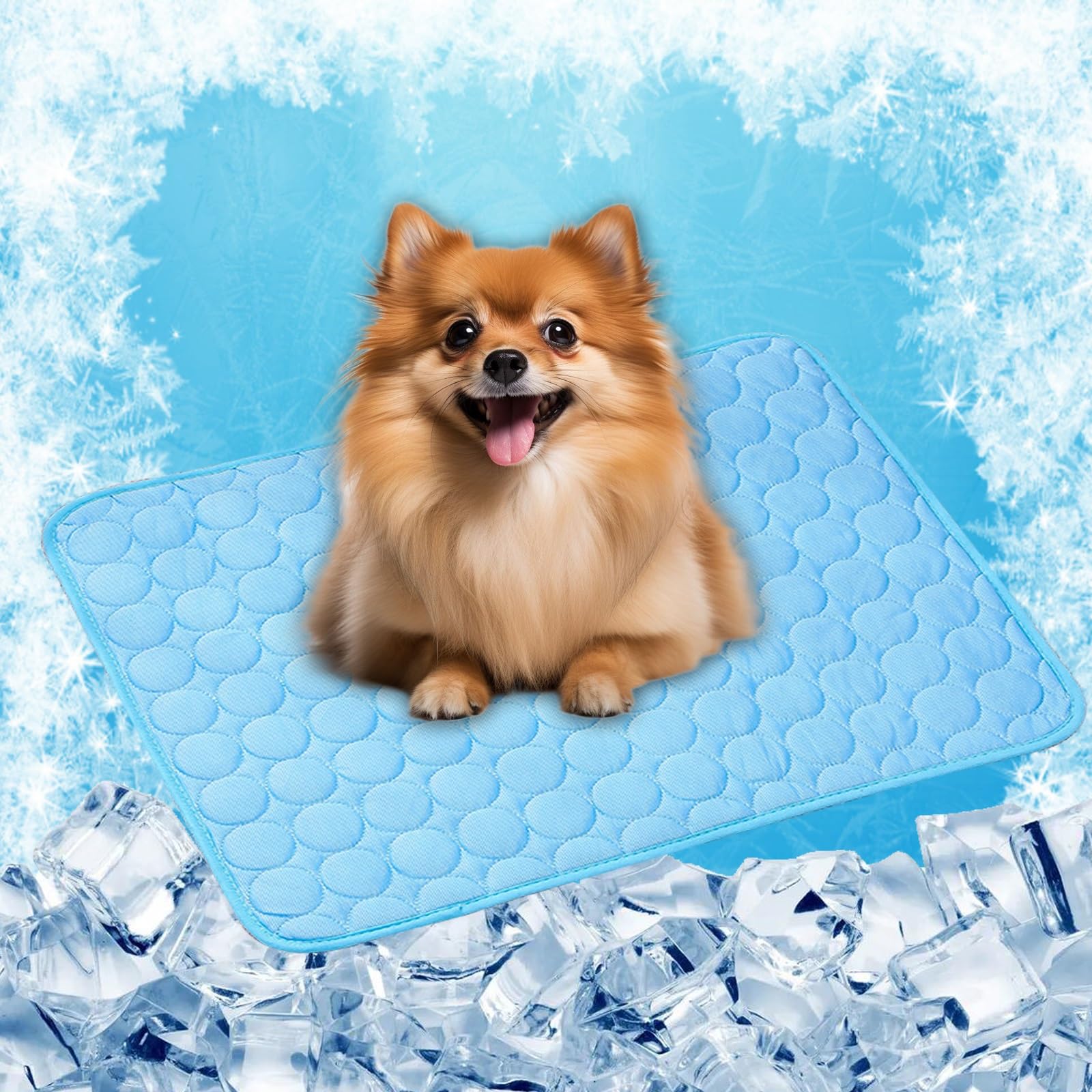 Tapis rafraîchissant haut de gamme LONGCAO en soie glacée respirante 100x75