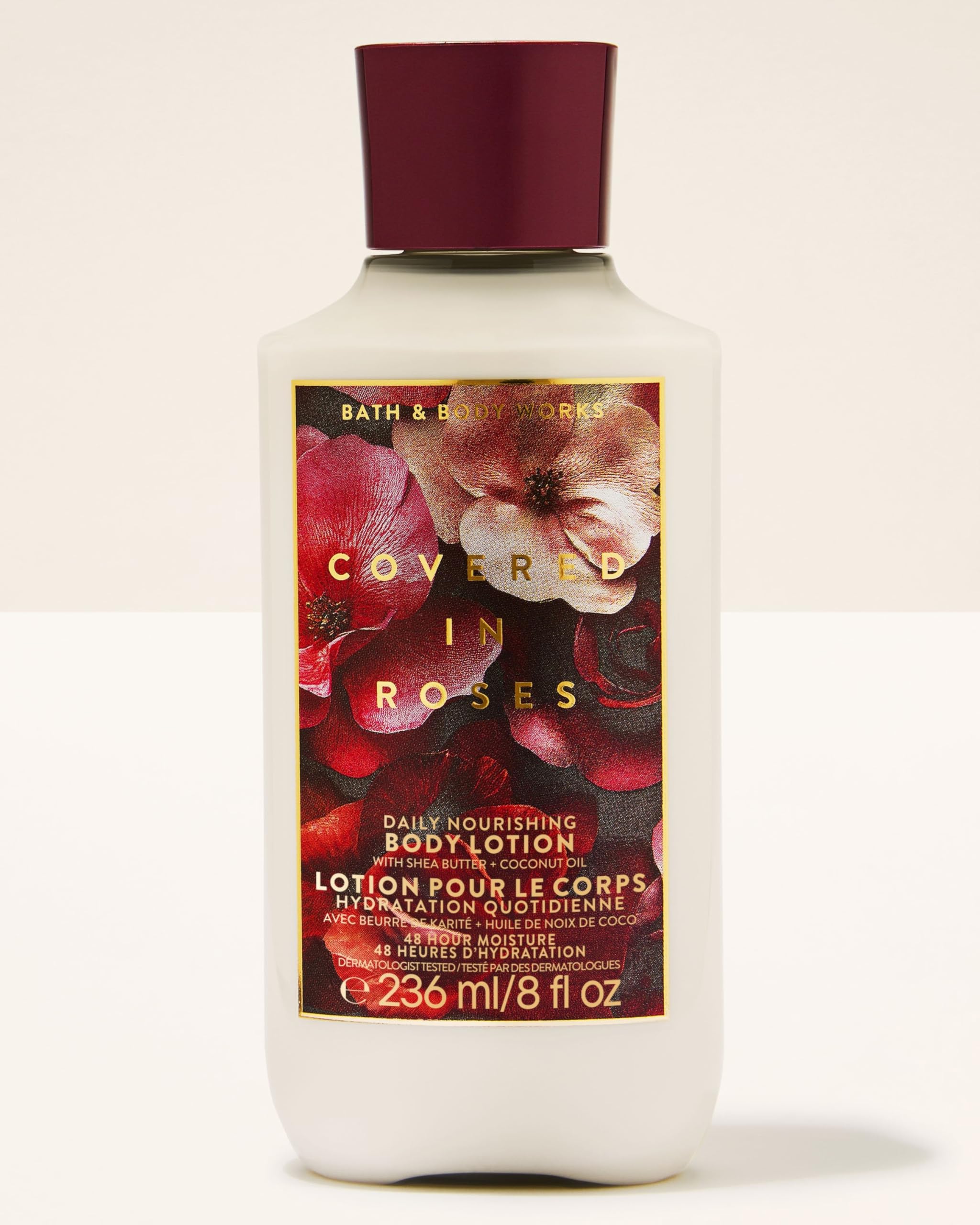 Bath & Body Works Covered In Roses Body Lotion (Shea Butter + Coconut Oil) | 48Hr Moisture | 236 ml / 8 fl oz | | Fragrance - Botanicals & Blooms | Gender - Women-image-28