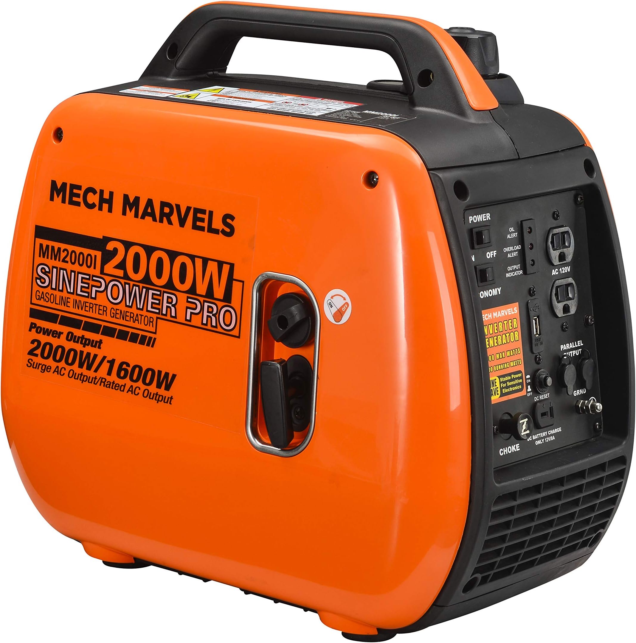 Mech MarvelsMM2000I Portable Generator, Orange