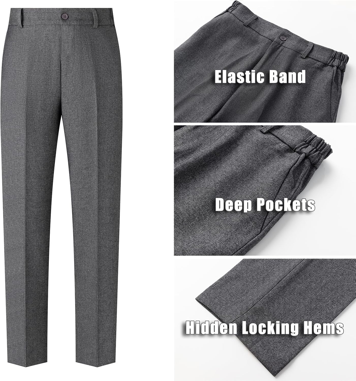 Women's 2 Piece Pant Suit Dressy Business Casual Outfits Notched Collar Blazer Professional Pantsuits Set for Work Office - Image 5