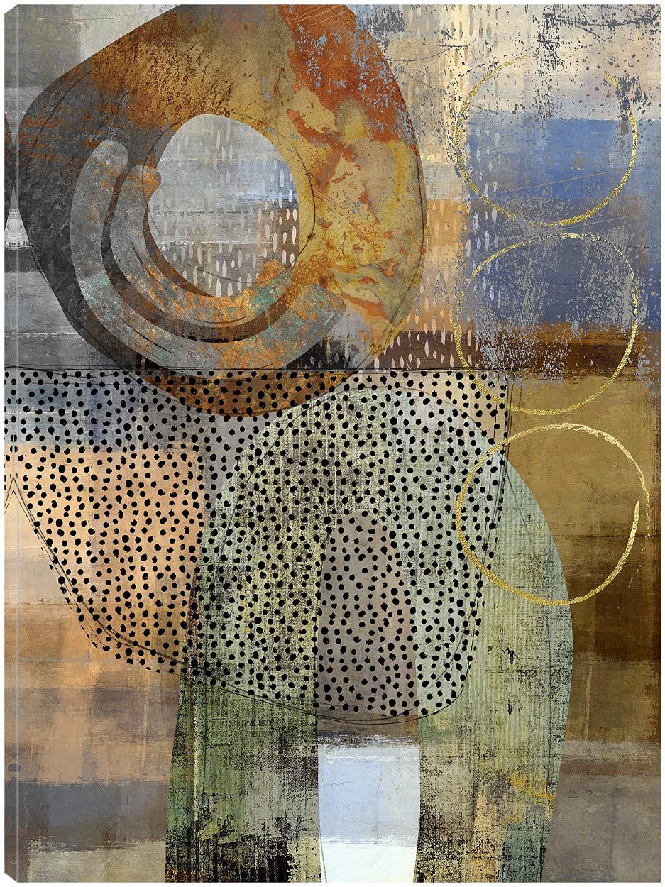 Fine Art Canvas Tipping Point Abstract Canvas Wall Decor by Artist Nikki Chu for Living Room Bedroom Bathroom