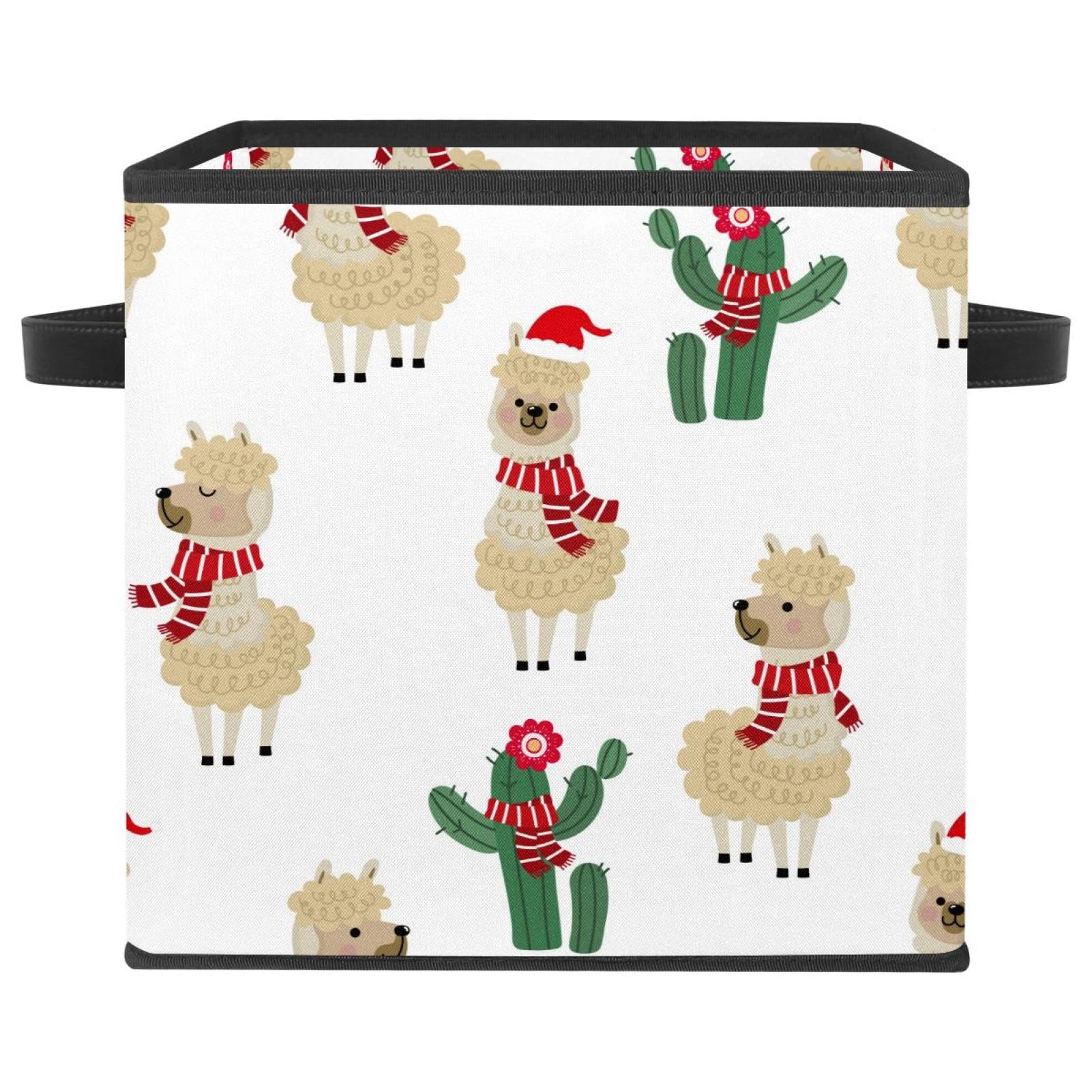 Bac de rangement tissu alpaga pour vêtements et chambre enfant