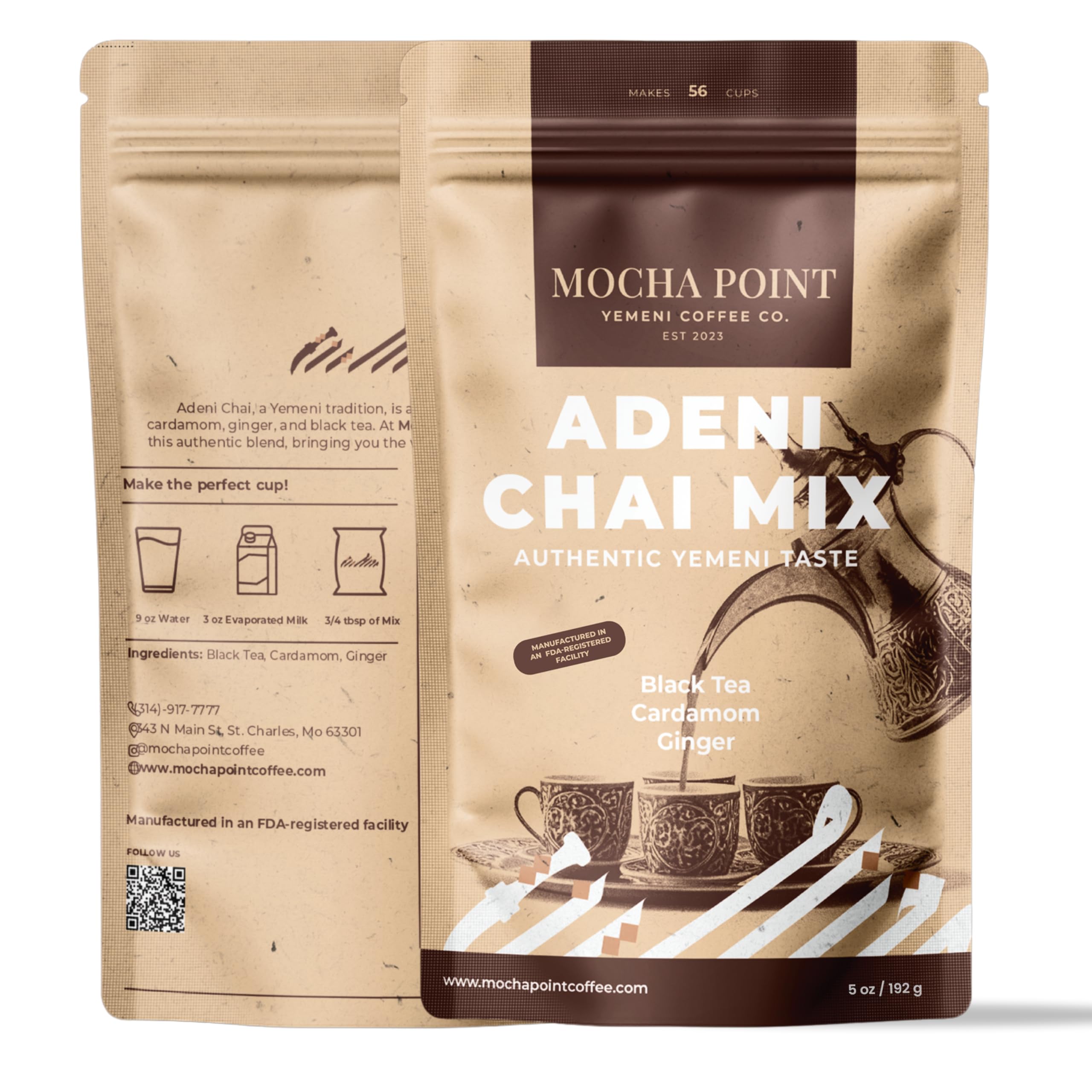 ★ chai⭐︎　★ Amazon.com : Mocha Point Adeni Chai Mix – Natural Black Tea with
