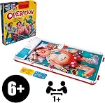 Operation Electronic Board Game with All-in-One Carrying Case | 2 Ways to Play | Ages 6+ | 1+ Players | 10 Mins. | Fun Kids Games (English & French)