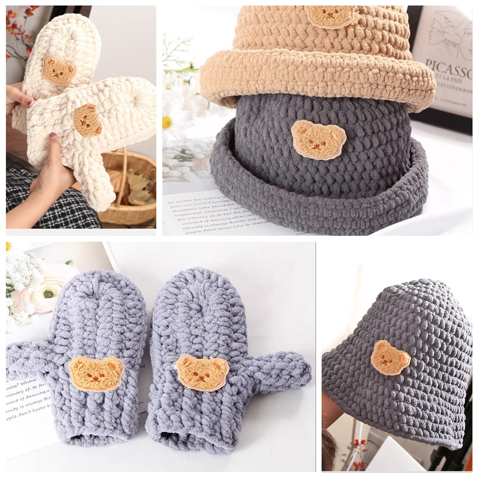 Ricorui Nilli Nilli Lot De 30 Pelotes De Laine Chenille Pour Crochet