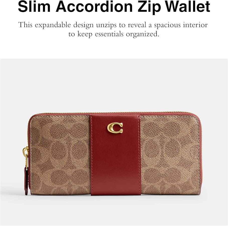 COACH 財布 Amazon.com: COACH Women's Slim Accordion Zip Travel Accessory