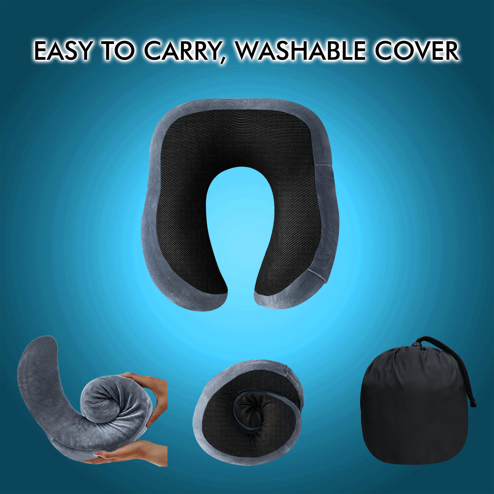 Travel Neck Pillow - Memory Foam Comfort -5