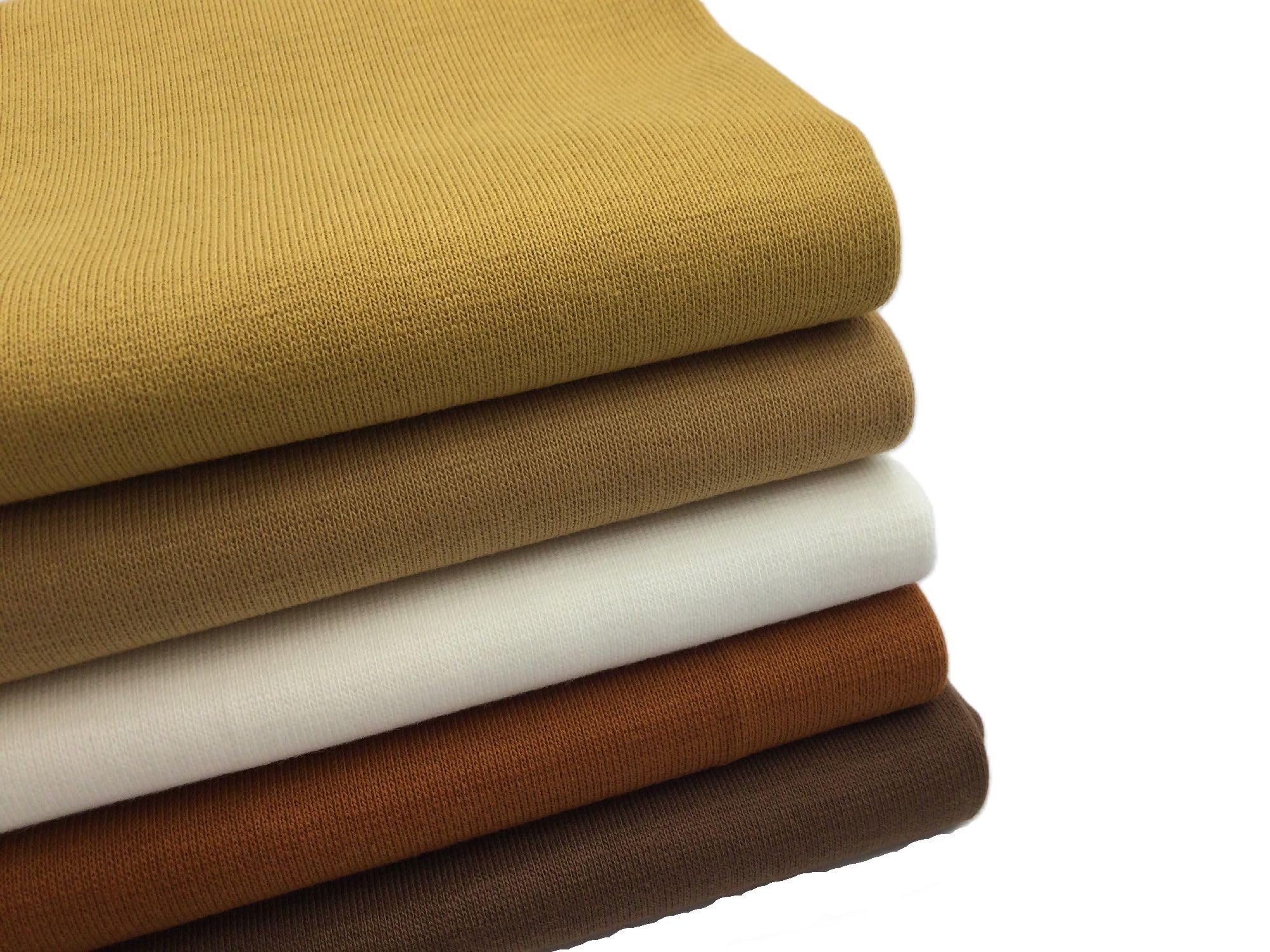 5 x 0,5 m de tela para puños, 95 % algodón, 5 % elastano, varios colores (otoño)