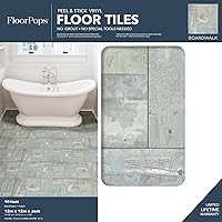 Vista 2 de FloorPops FP3290 Boardwalk Peel & Stick Floor Tiles, Grey