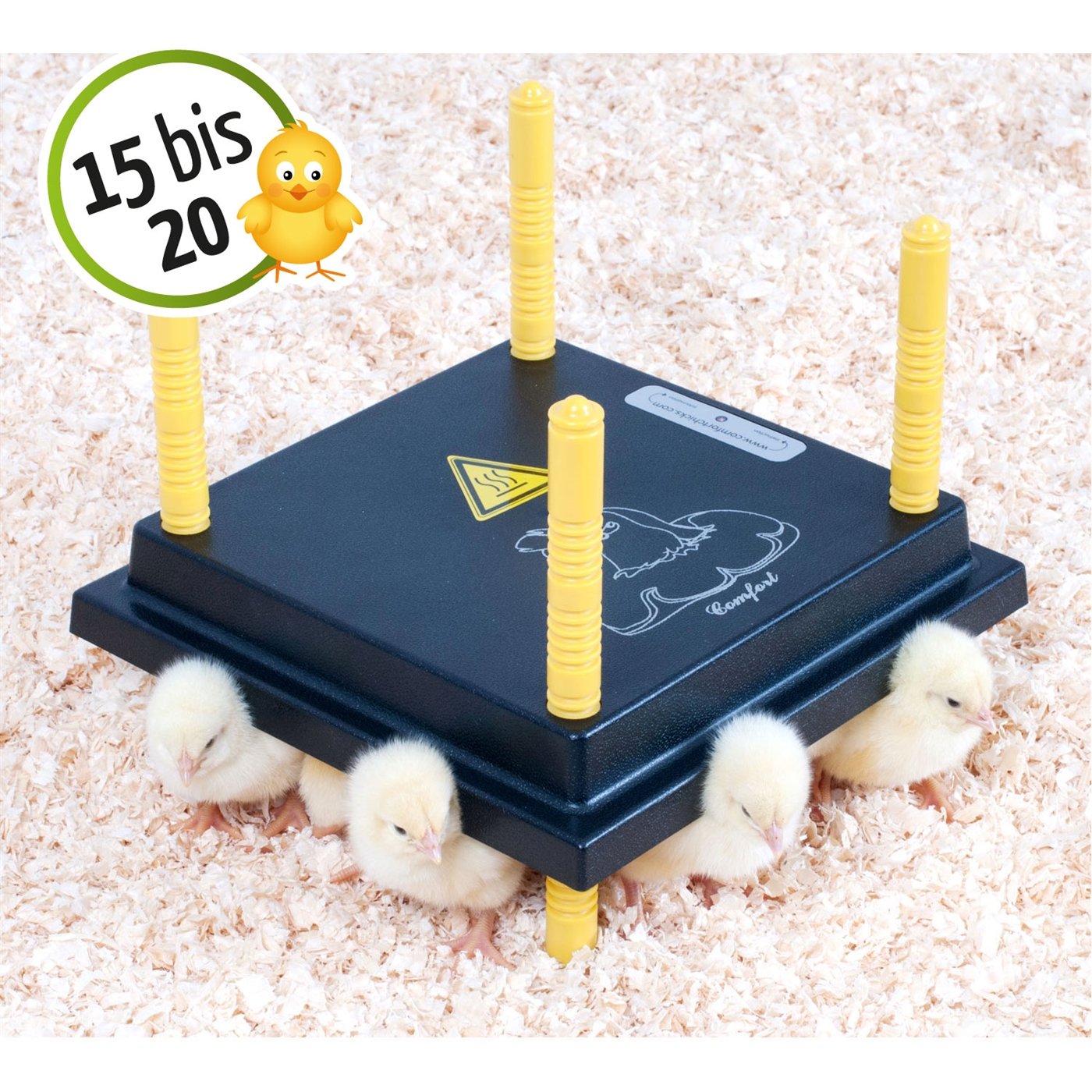 VOSS.farming Chioccia Artificiale per Pulcini Comfort 25x25cm /15W