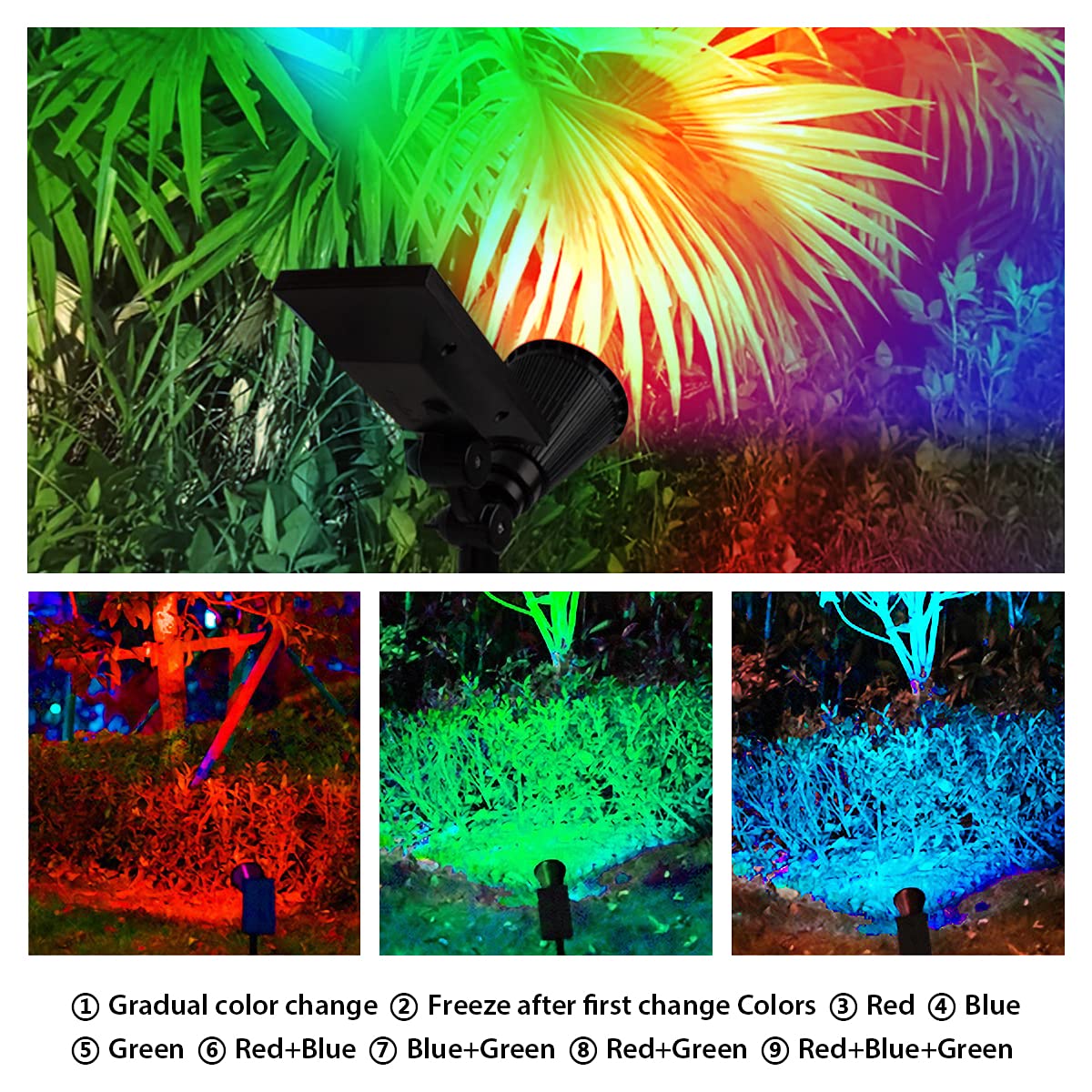 Luces Solares LED Exterior, Focos LED Exterior Solares, Luz Solar